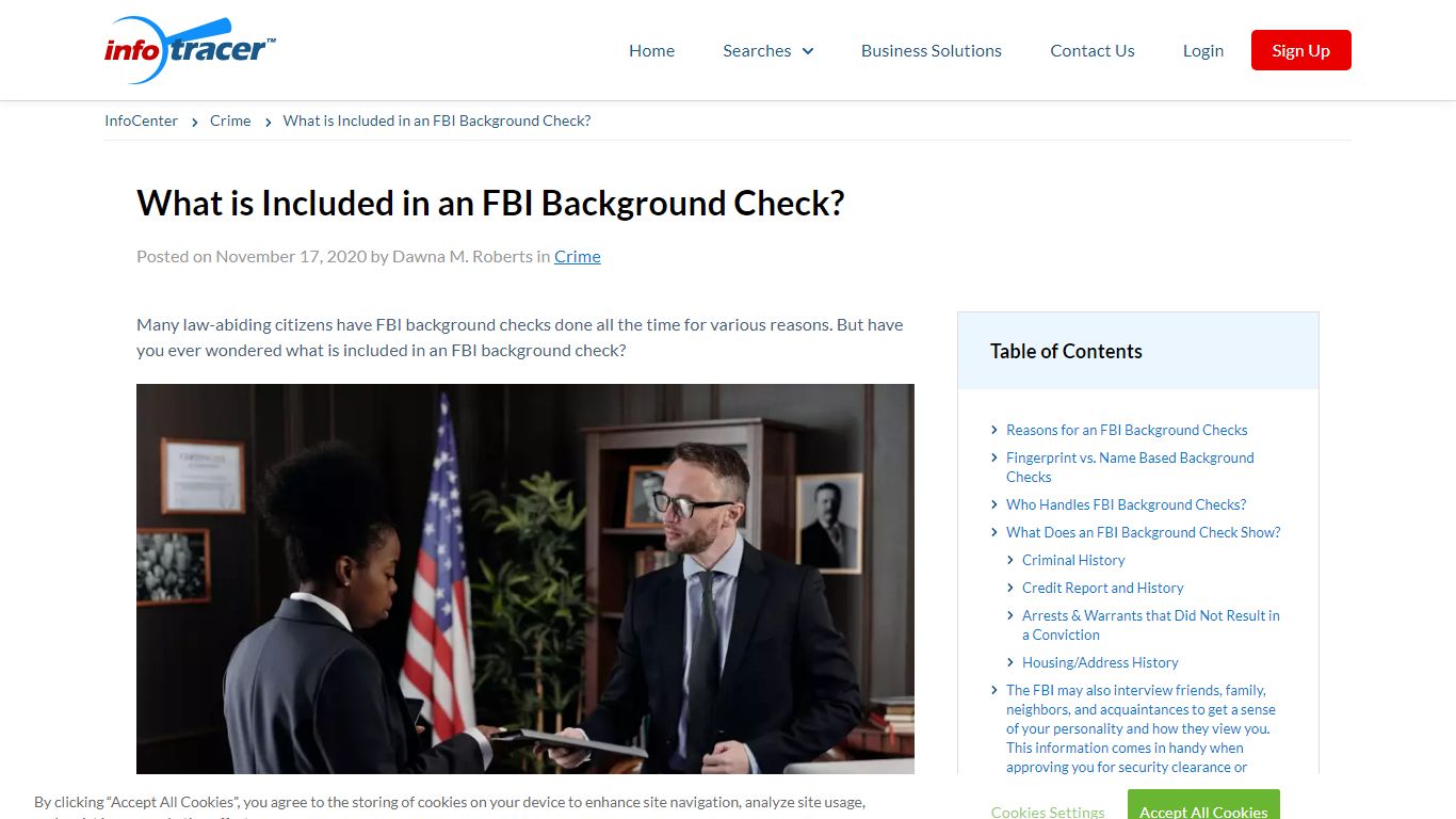 What does an FBI Background Check Reveal? - InfoCenter - Infotracer.com